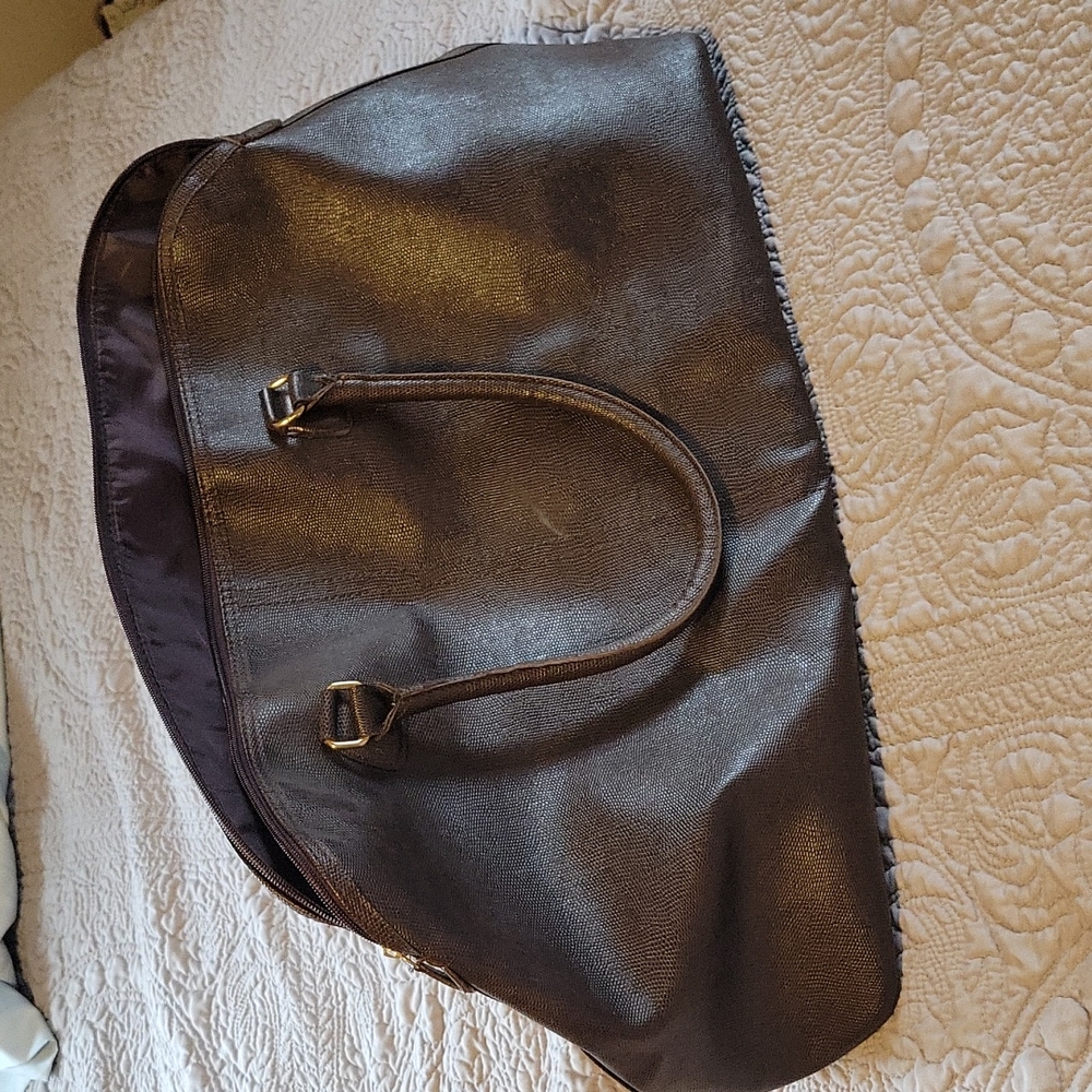 Brown leather bag